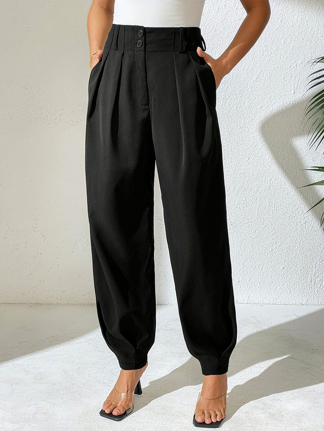 Pantaloni SHEIN, negru