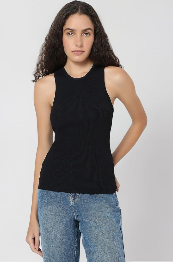 VERO MODA trikó, fekete