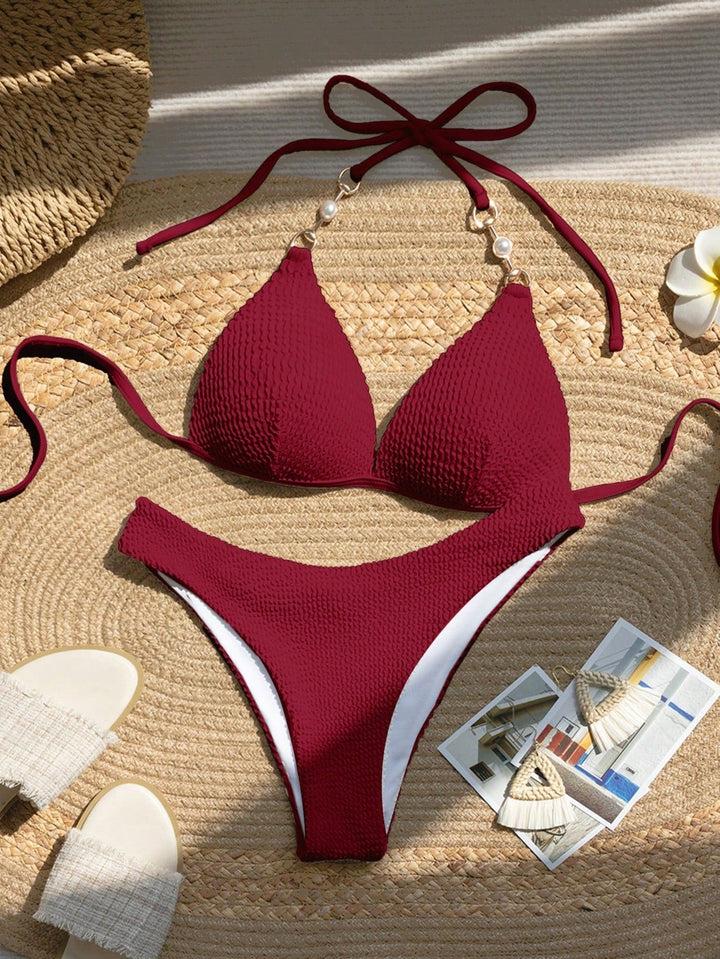 Set bikini SHEIN, roșu
