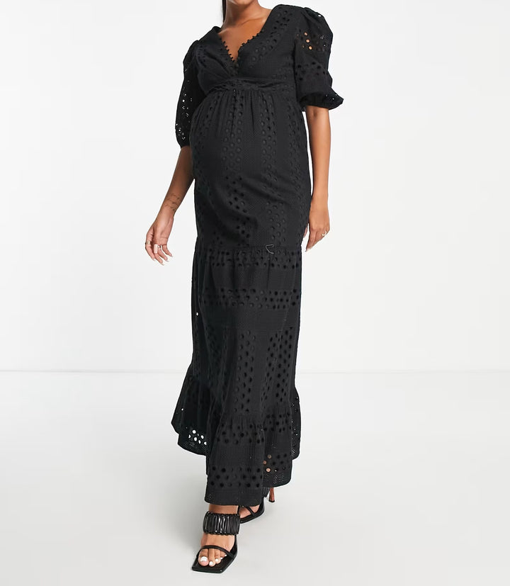 ASOS midi ruha, fekete