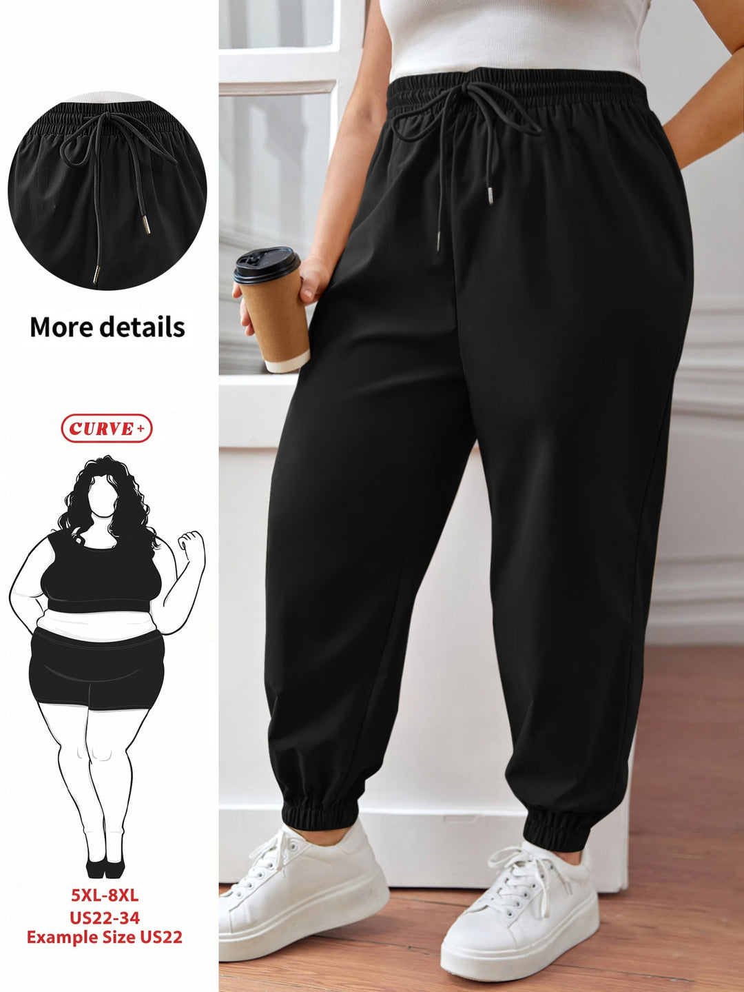 Pantaloni SHEIN, negru