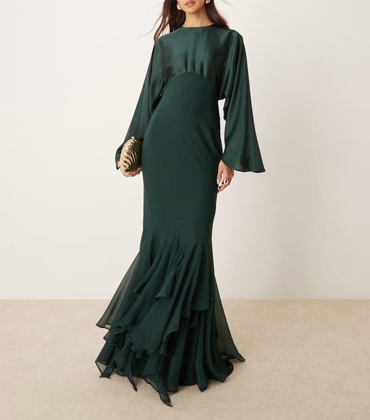 Asos maxi ruha, zöld