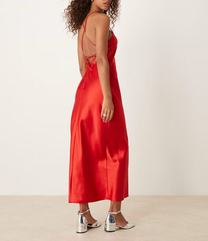 ASOS maxi ruha, piros