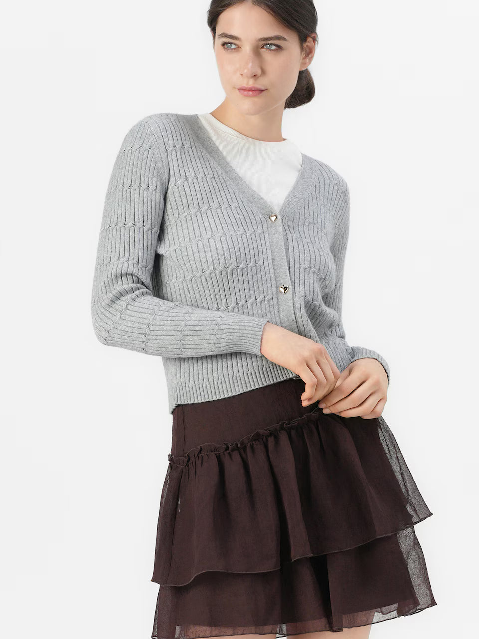 Miniszoknya VERO MODA, barna