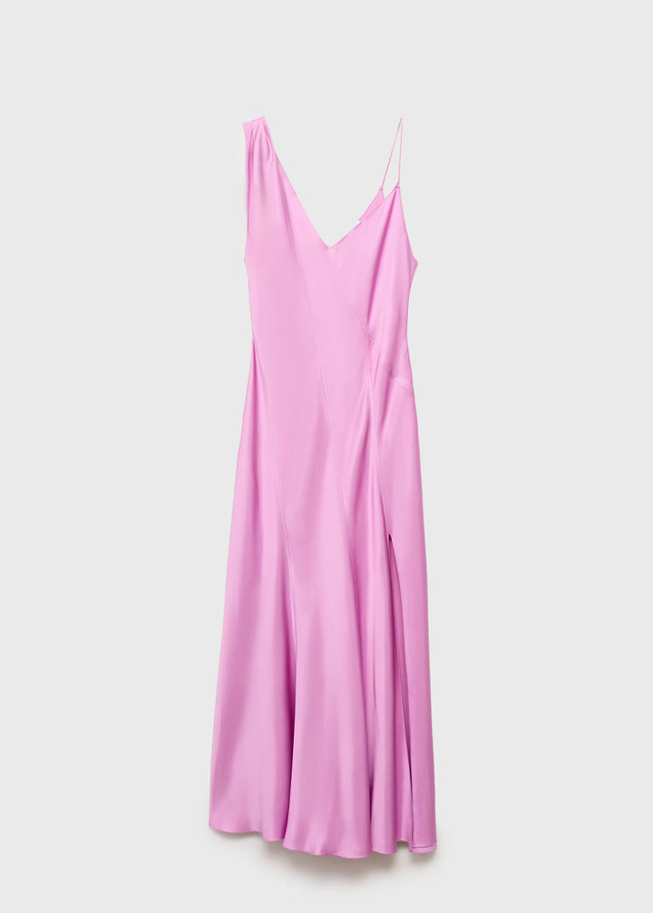 Rochie maxi MANGO, roz