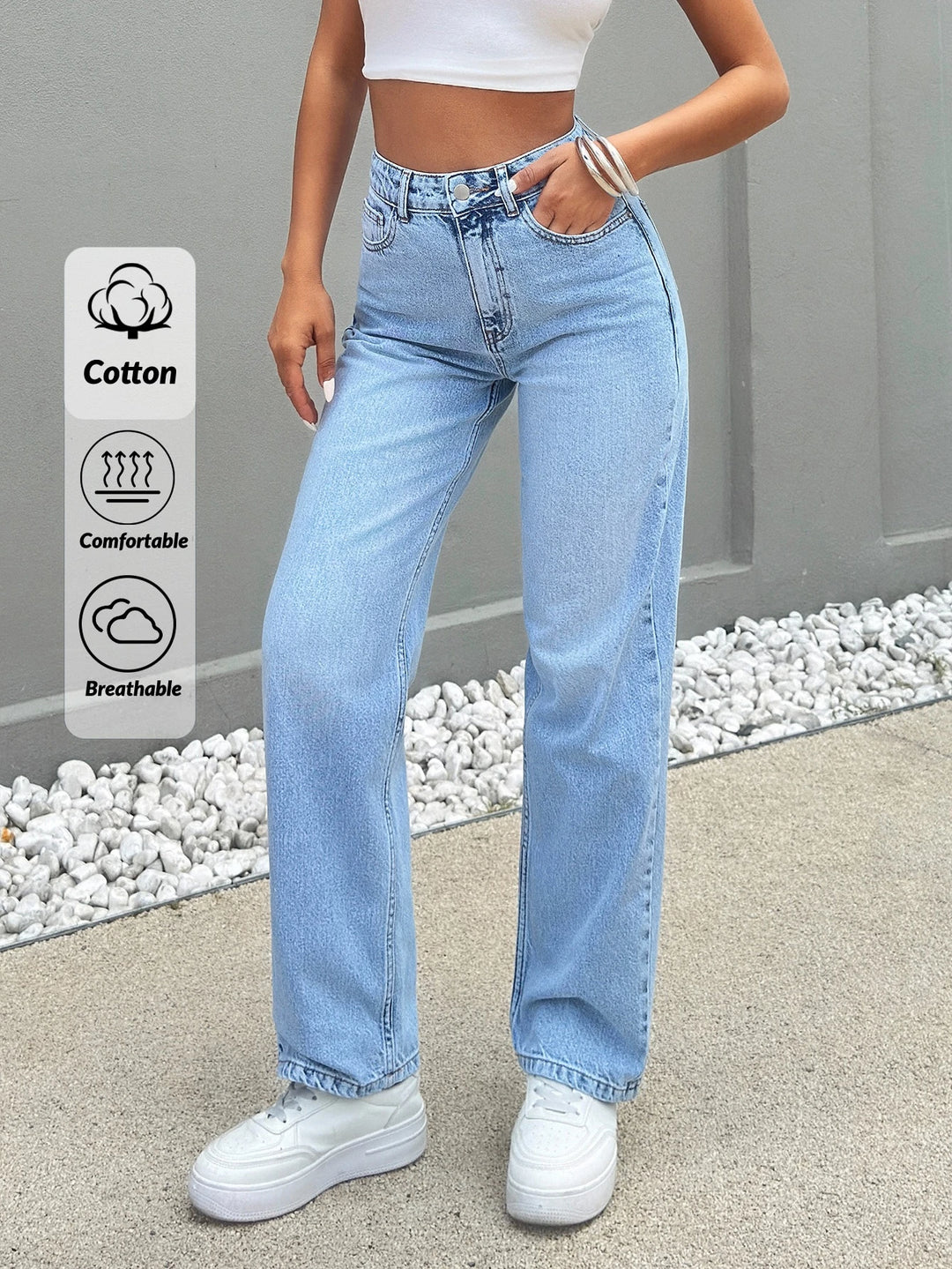 Jeans SHEIN, albastru