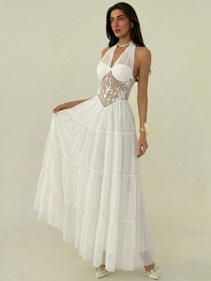 Rochie maxi SHEIN, alb