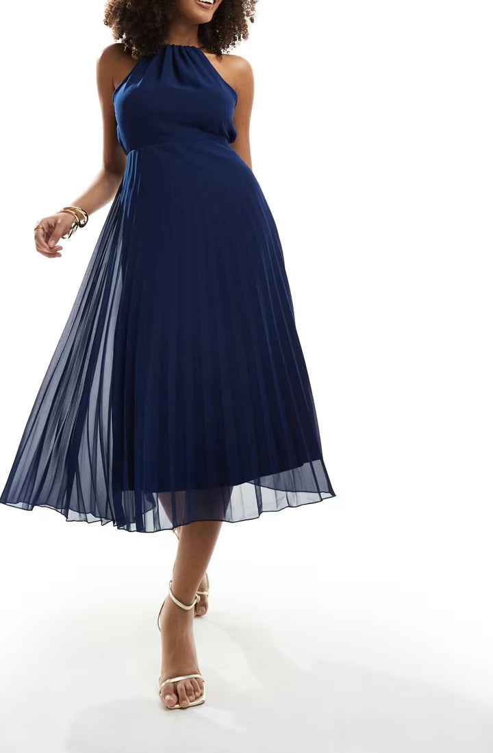 Rochie midi ASOS, albastru