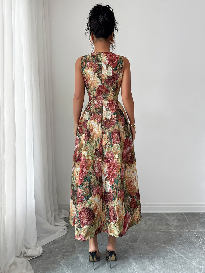 Rochie midi SHEIN, maro