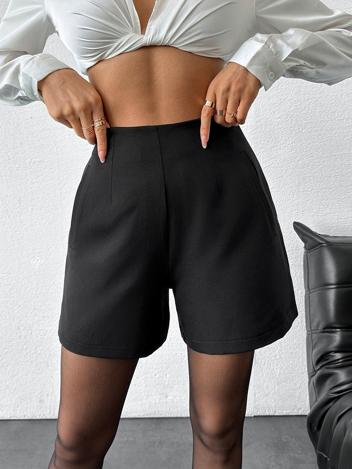 Pantaloni scurți SHEIN, negru