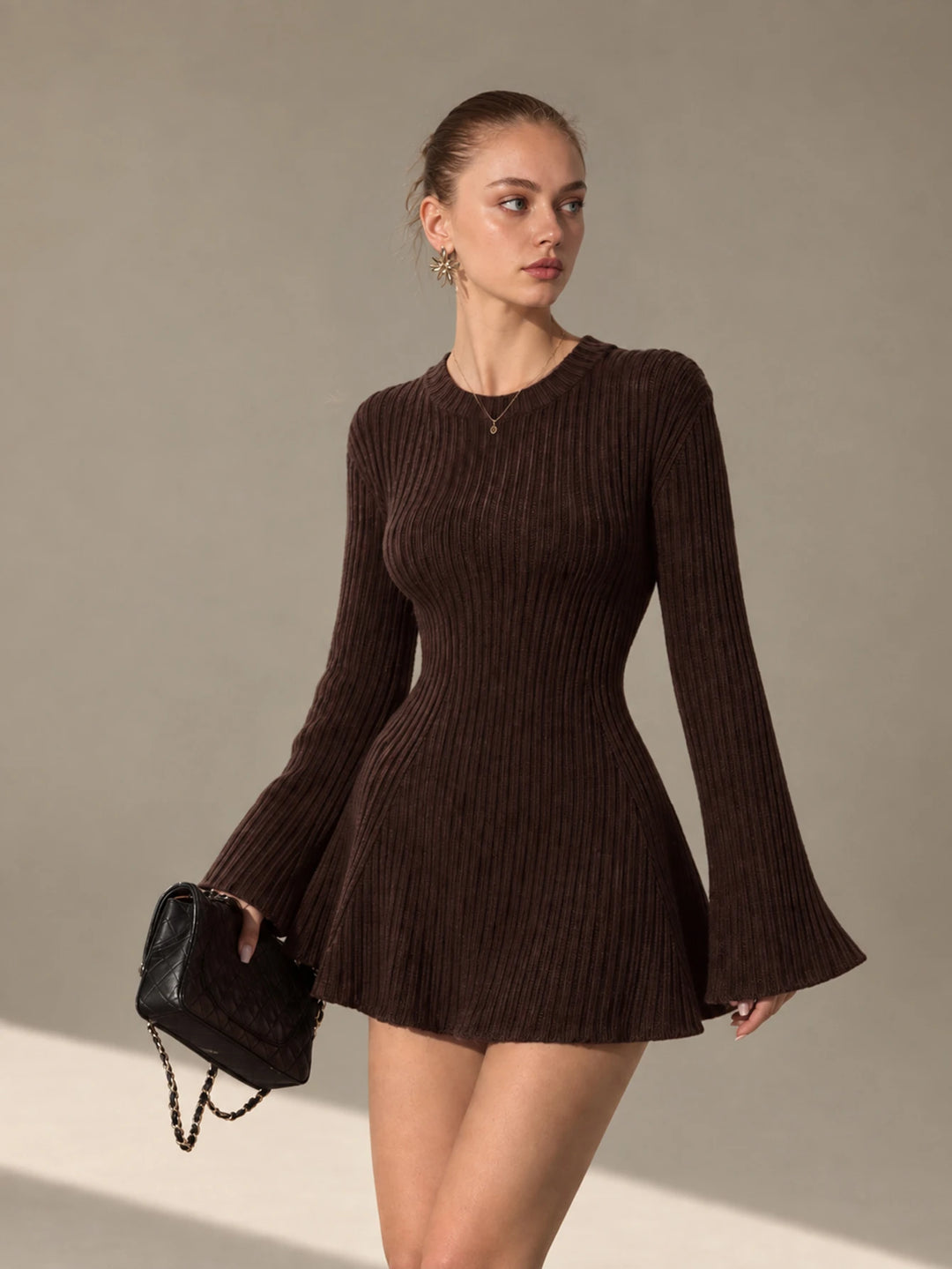 Rochie mini SHEIN, maro