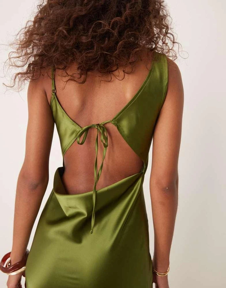 Rochie midi ASOS, verde