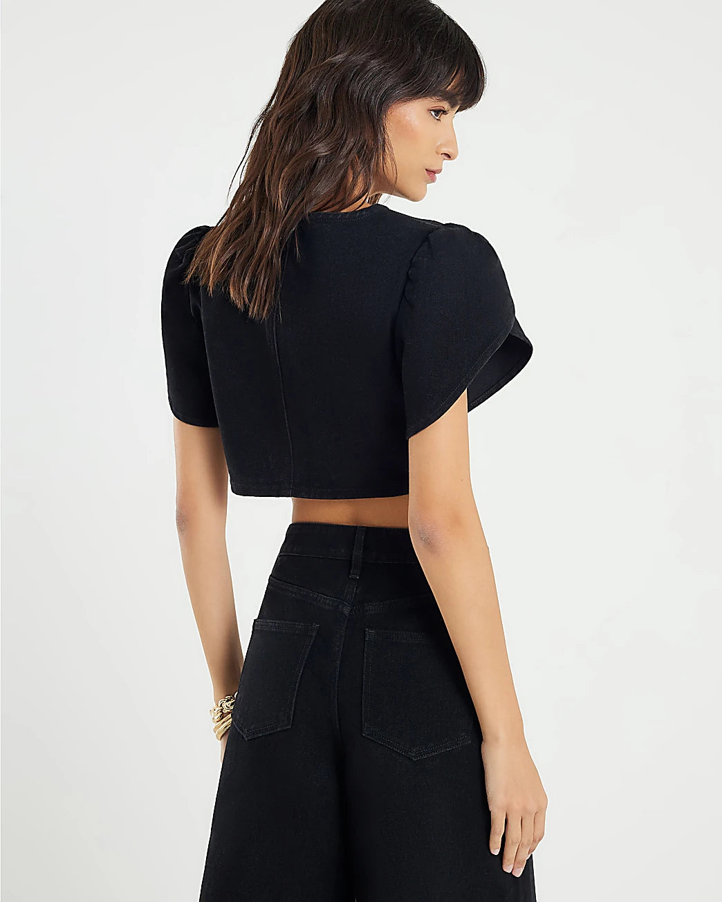 Felső RIVER ISLAND STUDIO, fekete