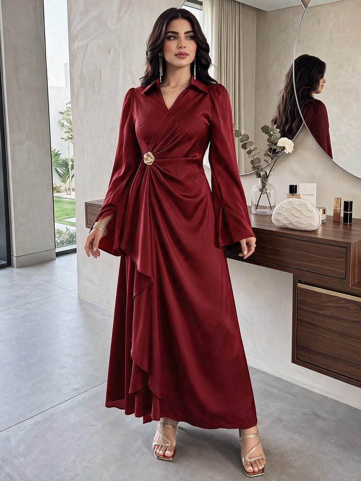 Rochie maxi SHEIN, vișiniu