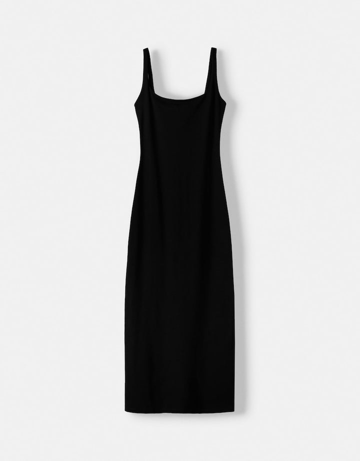 Rochie midi BERSHKA, negru