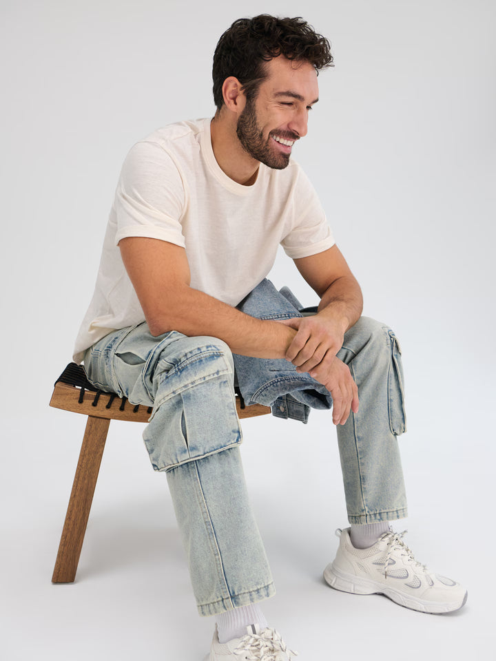 Jeans SINSAY, albastru