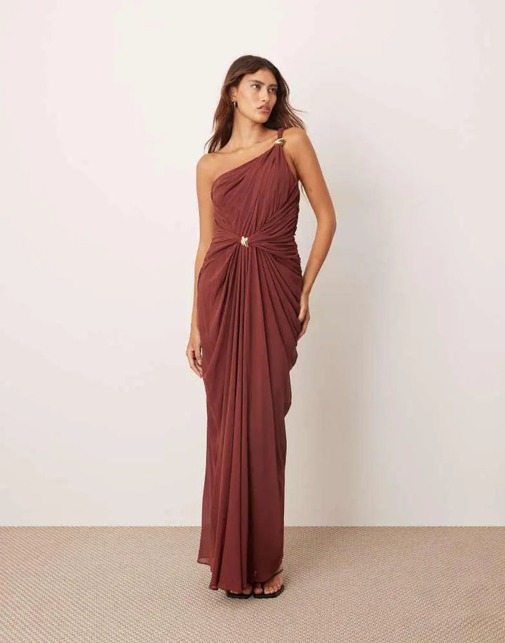 Rochie maxi ARRANGE, maro