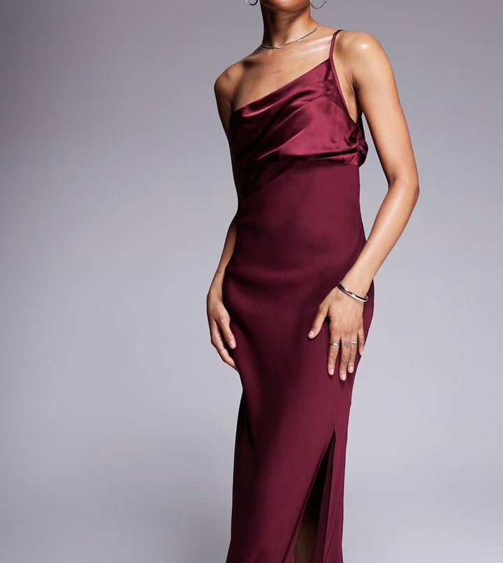 ASOS maxi ruha, bordó