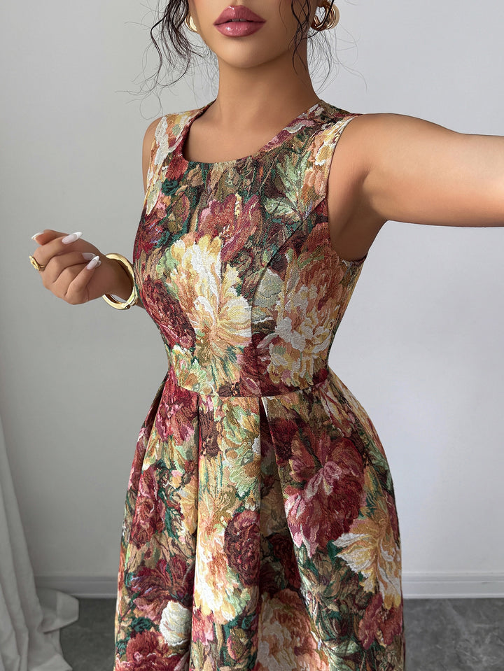 Rochie midi SHEIN, maro