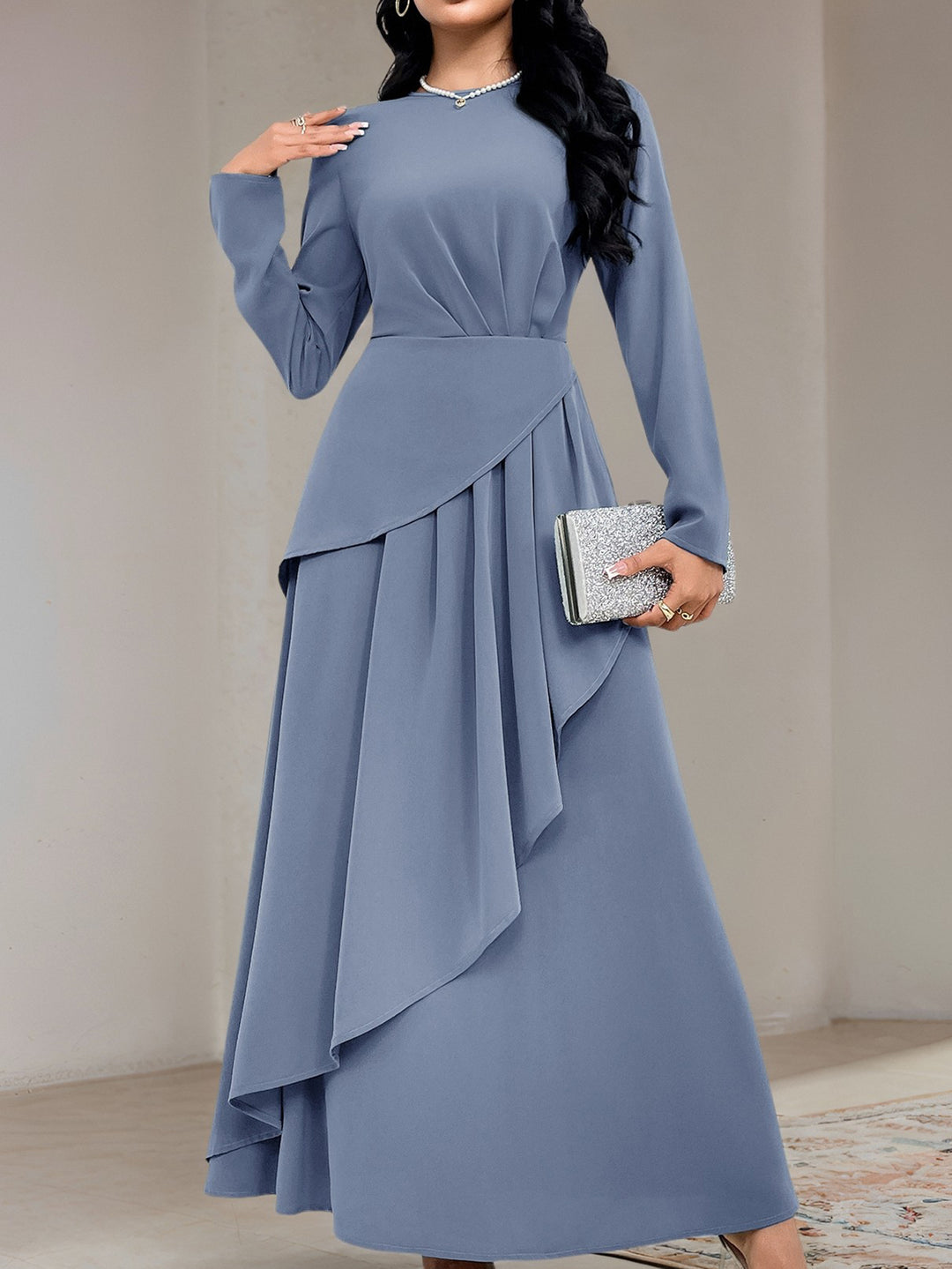 Rochie maxi SHEIN, albastru