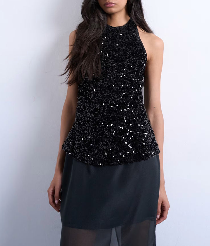 Top ASOS, negru