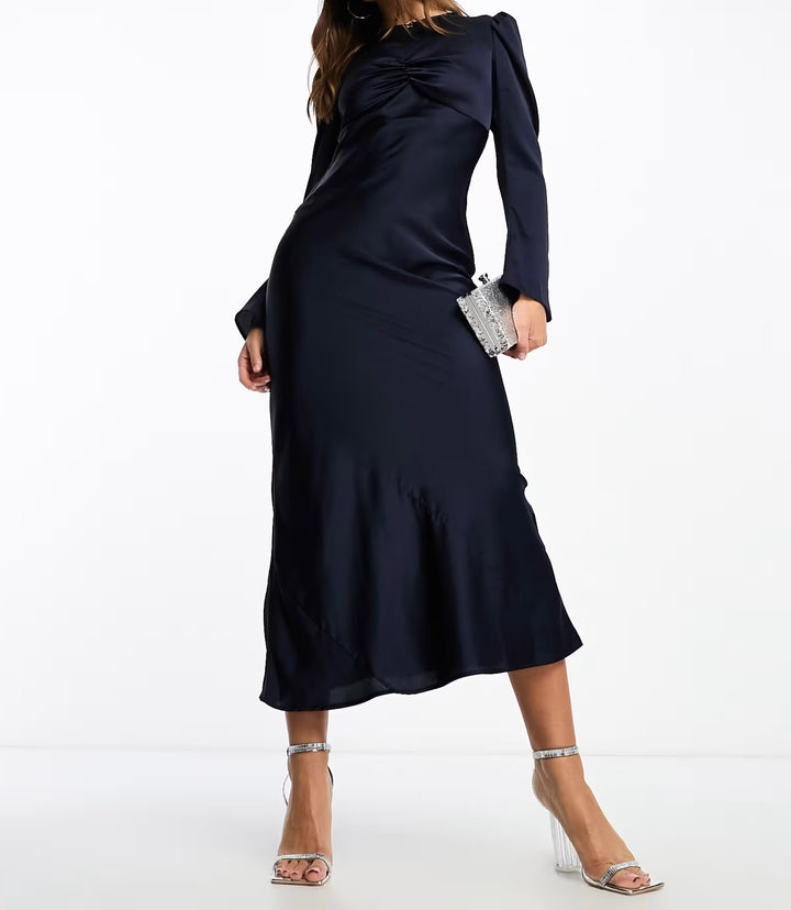 ASOS midi ruha, kék