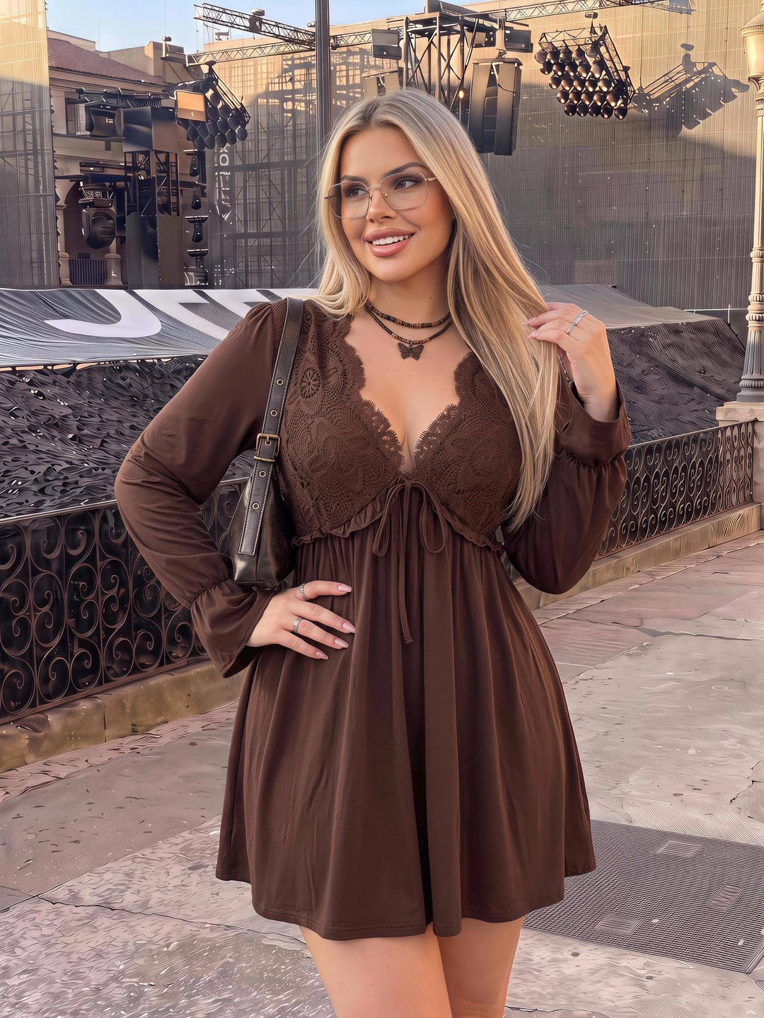 Rochie SHEIN, maro