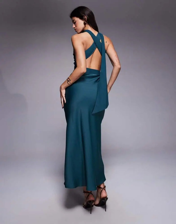 Rochie maxi ASOS, verde