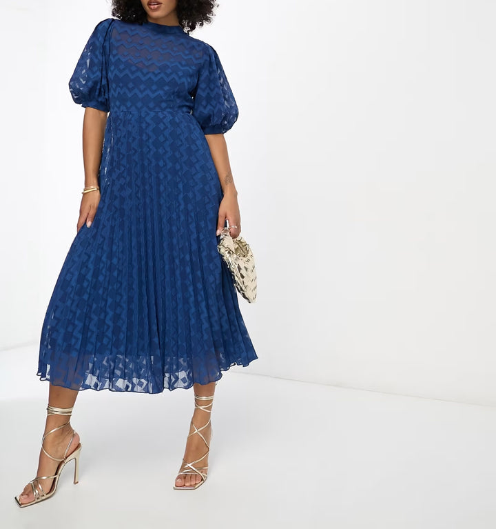 ASOS midi ruha, kék