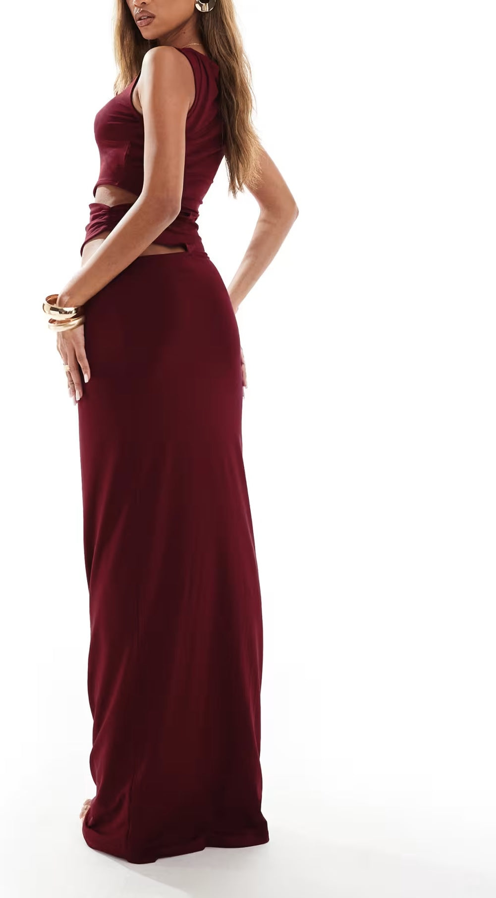 Rochie maxi ASOS, vișiniu