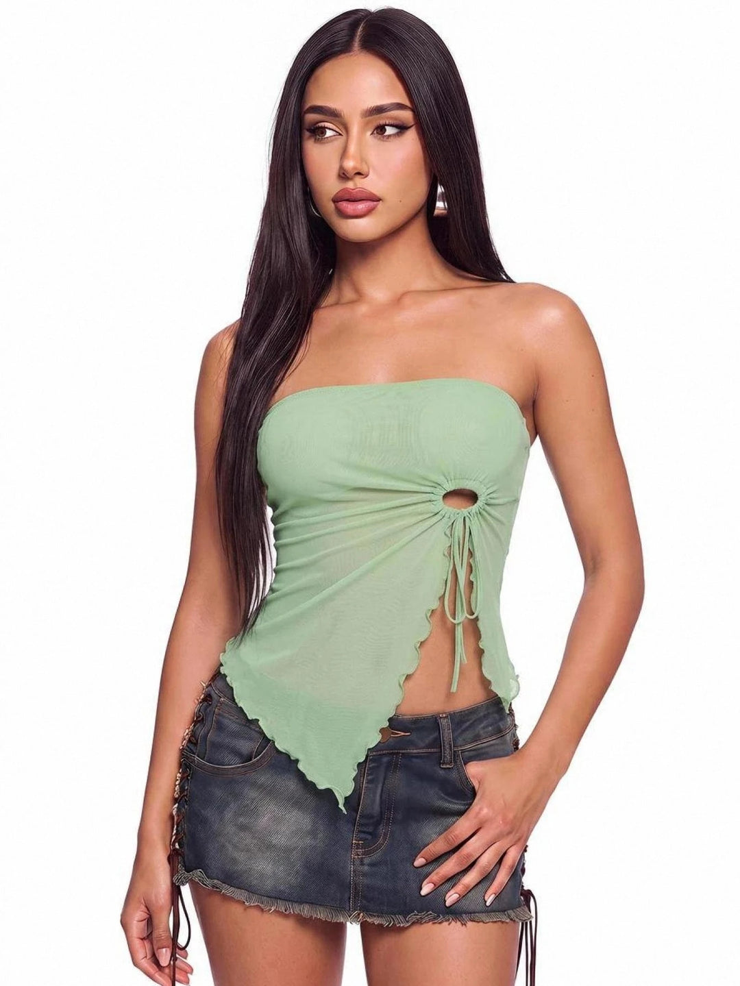 Top SHEIN, verde