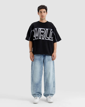 Póló BERSHKA, fekete