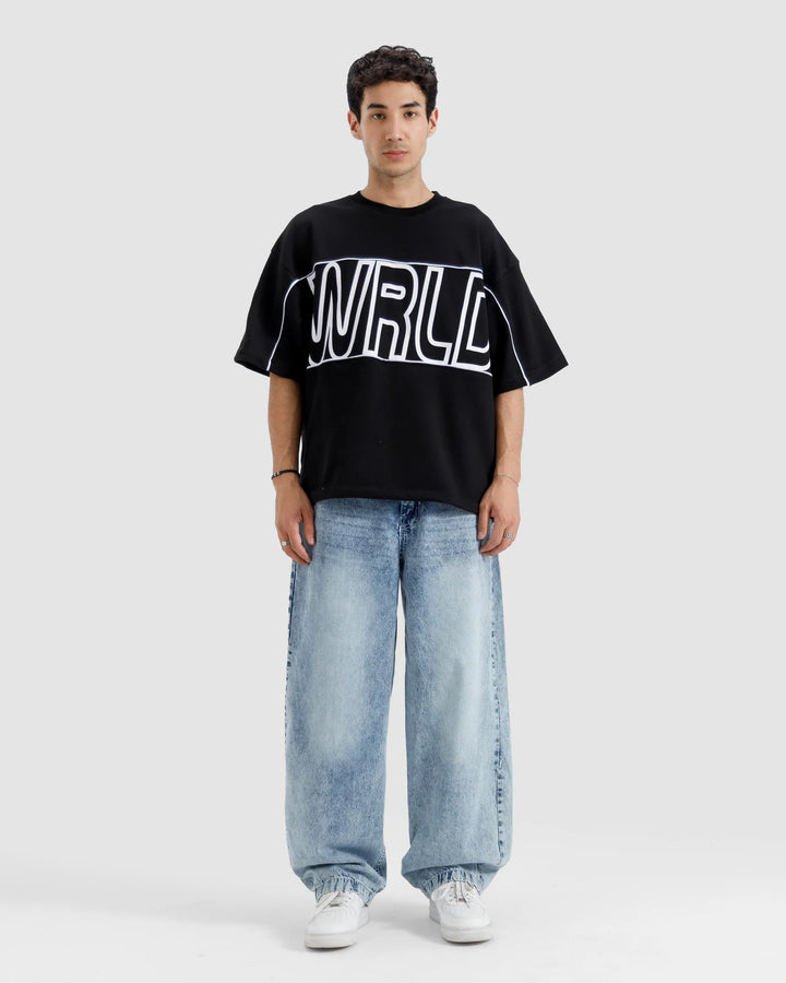 Póló BERSHKA, fekete