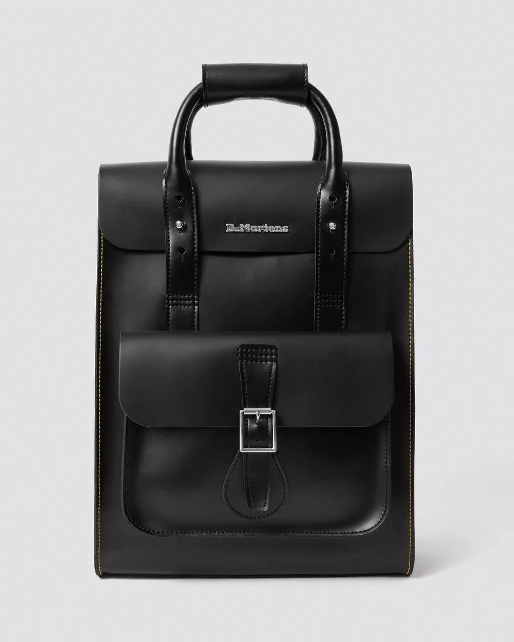 Dr.MARTENS fekete bőr laptop hátizsák