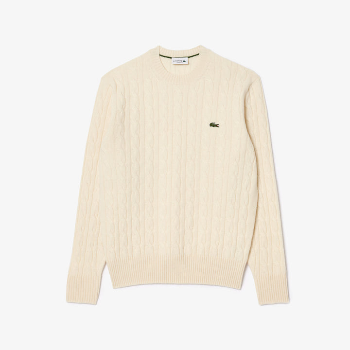 Pulover LACOSTE, crem