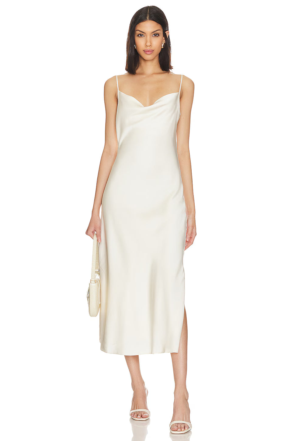 ALLSAINTS maxi ruha, krém színű
