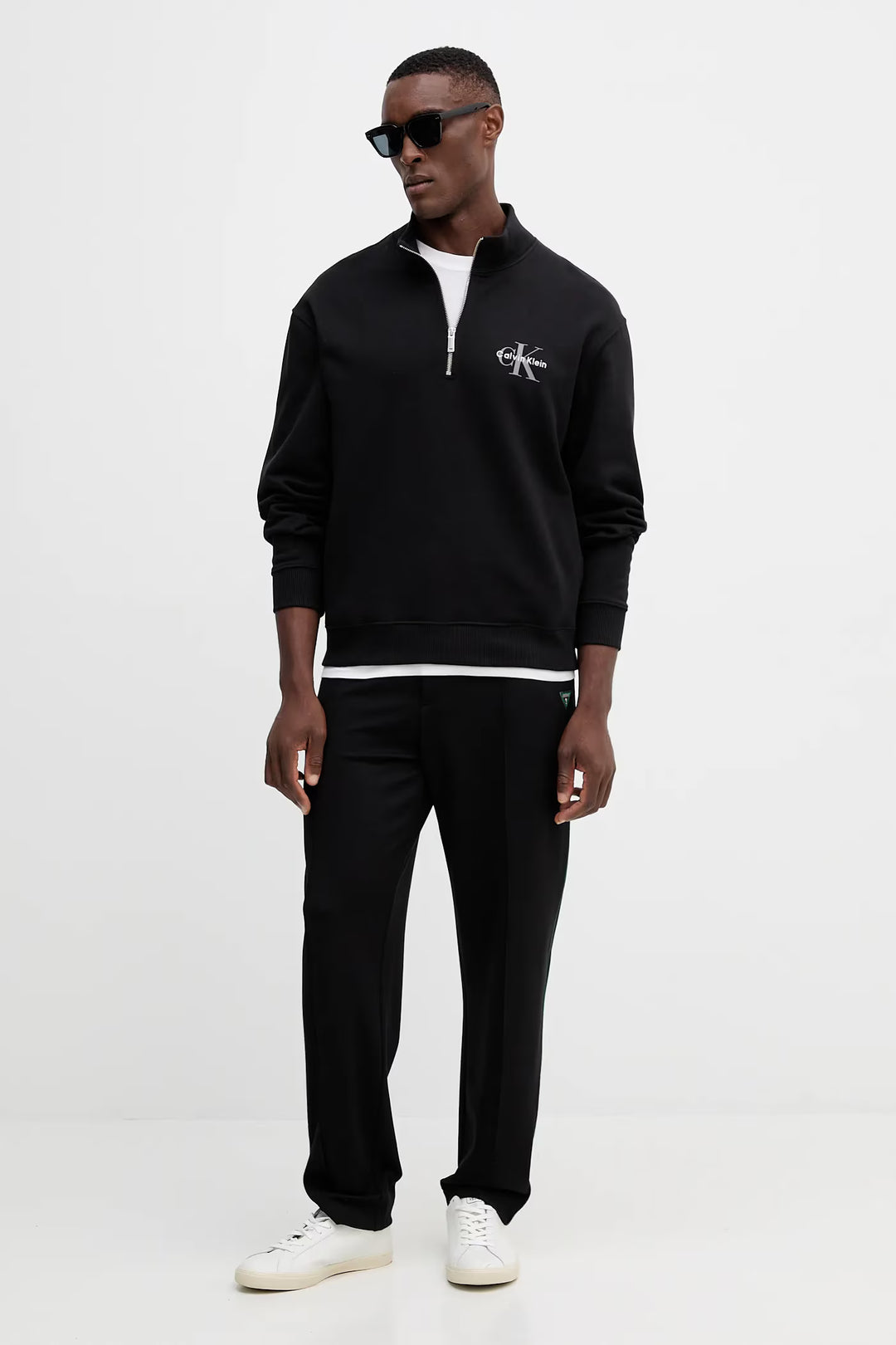 Cipzáras blúz CALVIN KLEIN JEANS, fekete