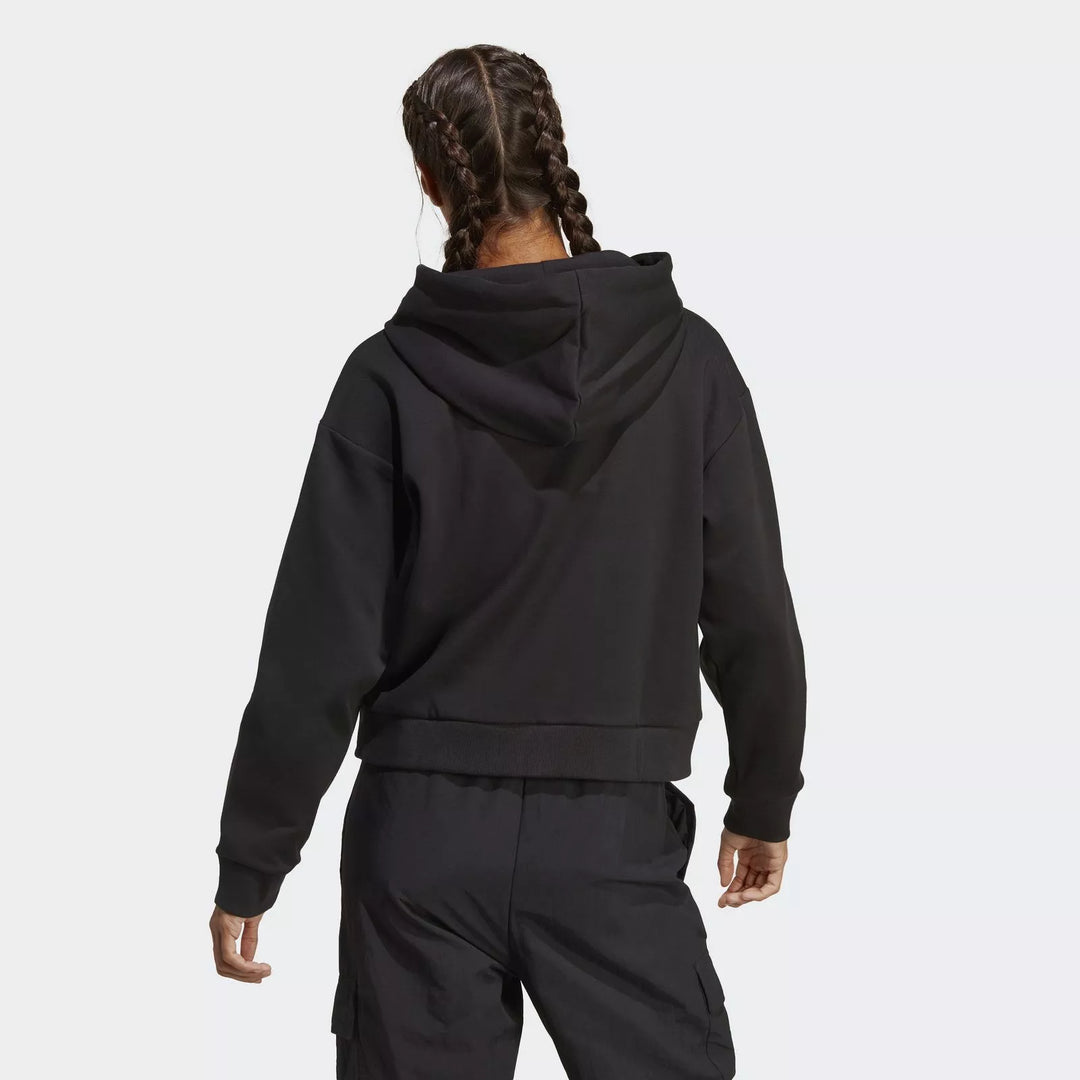 Kapucnis pulóver ADIDAS, fekete