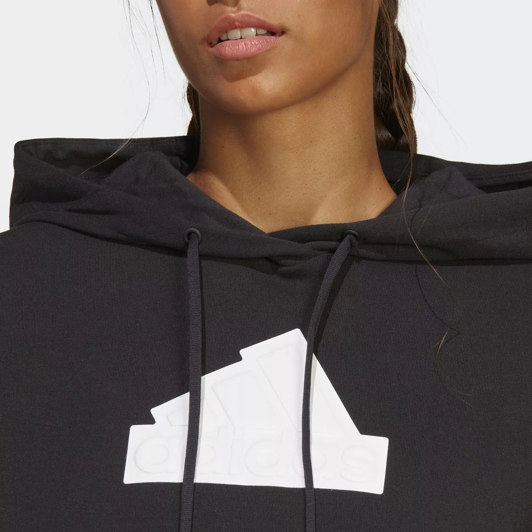 Kapucnis pulóver ADIDAS, fekete
