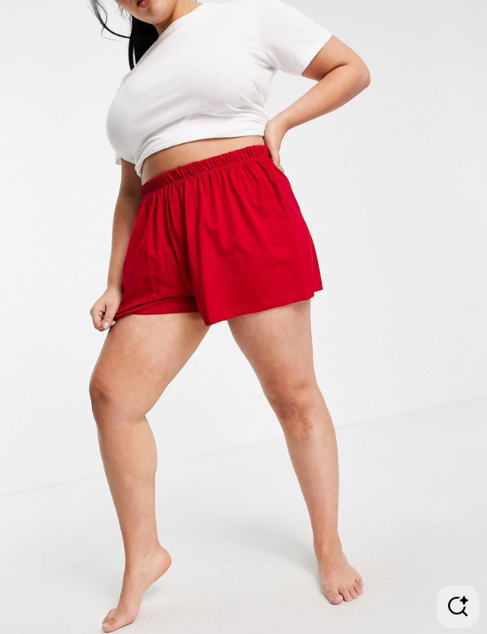 Pantaloni scurți Asos, roșu