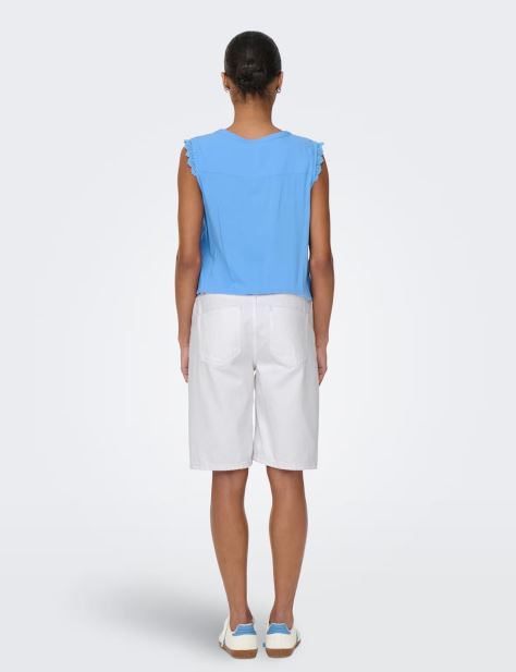 Pantaloni  scurți ONLY, alb