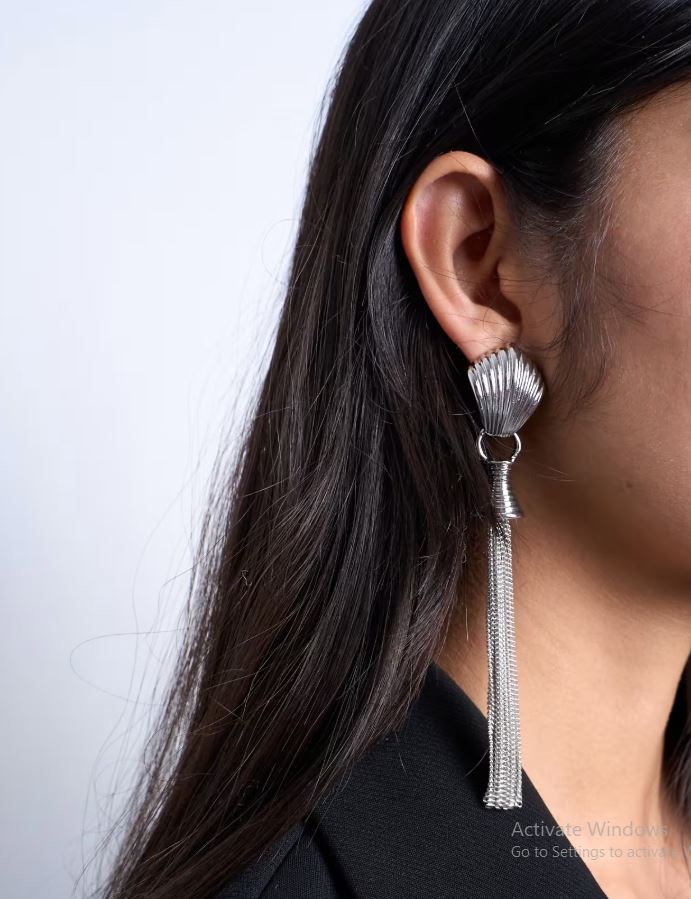 TopShop fülbevaló, ezüst színű