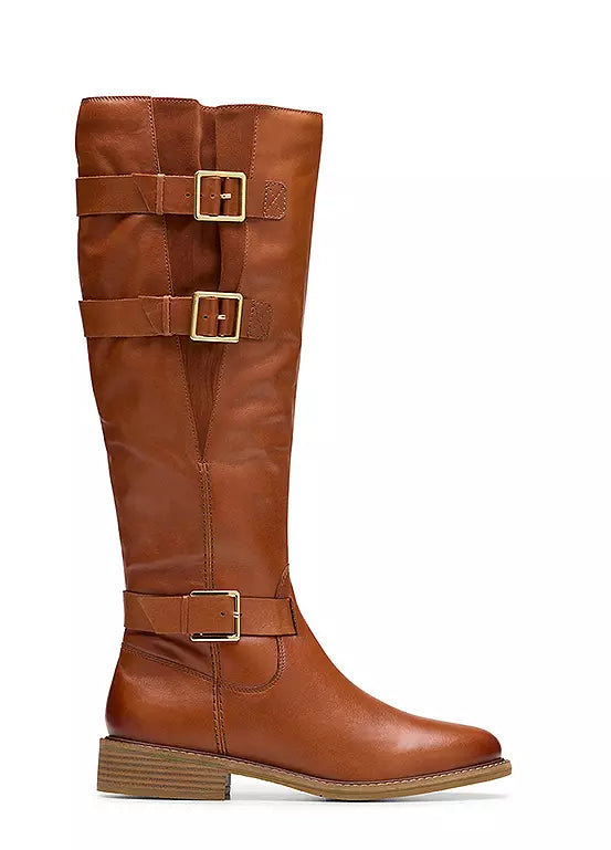 Cizme cu toc CLARKS, maro