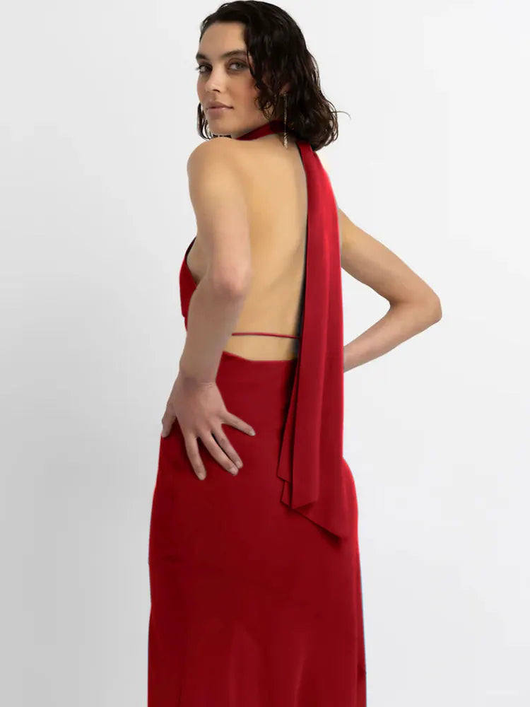 Rochie maxi AMY LYNN, roșu