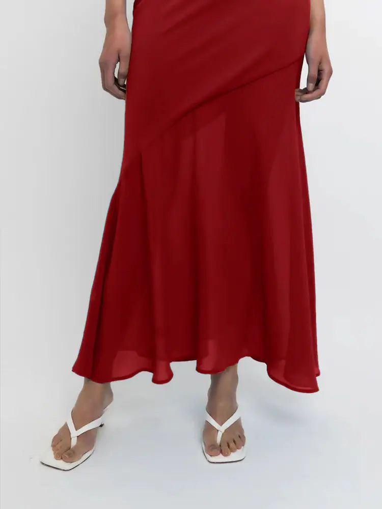 Rochie maxi AMY LYNN, roșu