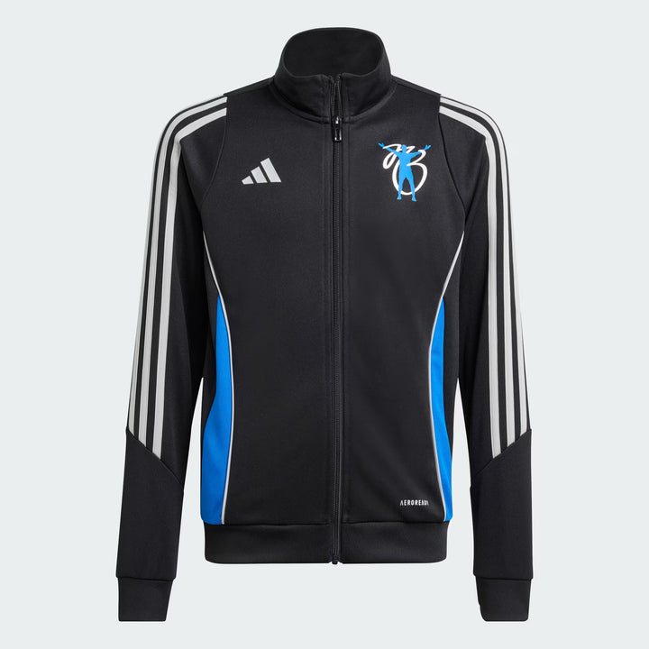 Cipzáras blúz ADIDAS, fekete