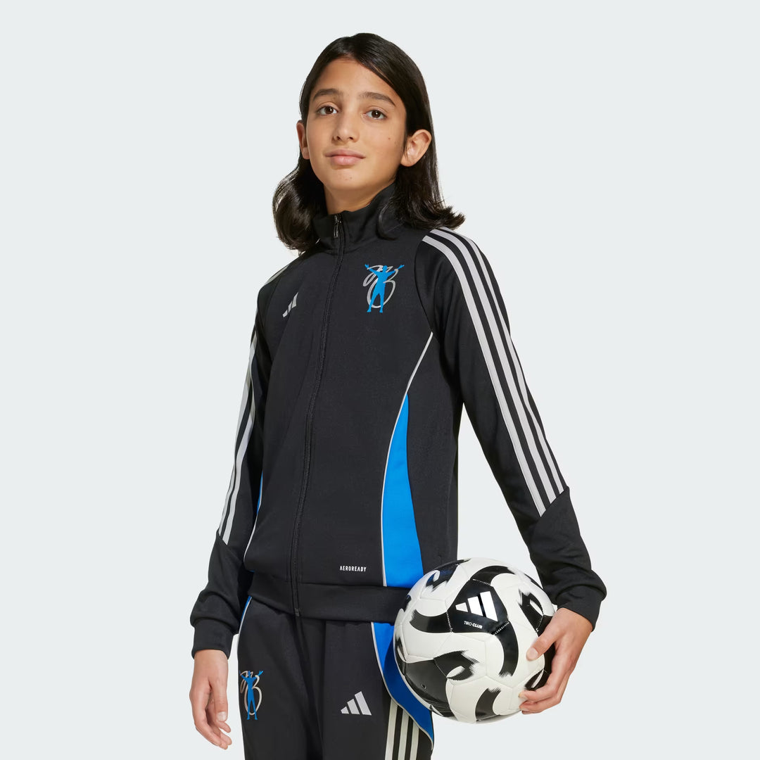 Cipzáras blúz ADIDAS, fekete
