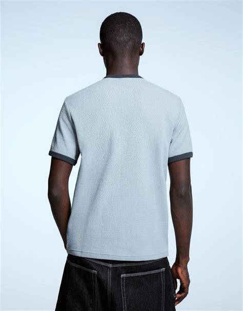 Póló BERSHKA, kék