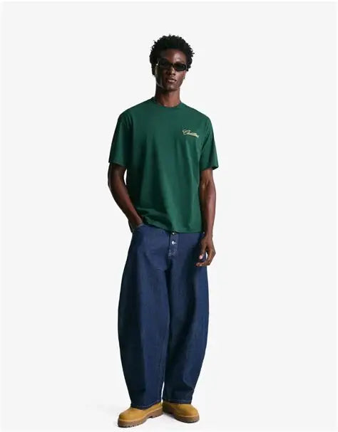 Póló BERSHKA, zöld