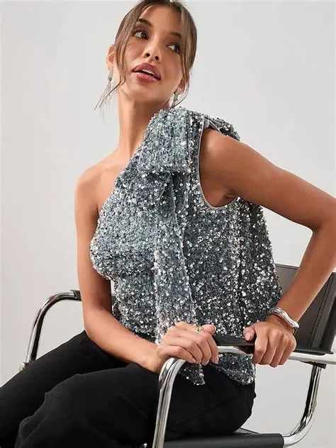 Felső THE VERY COLLECTION, ezüst